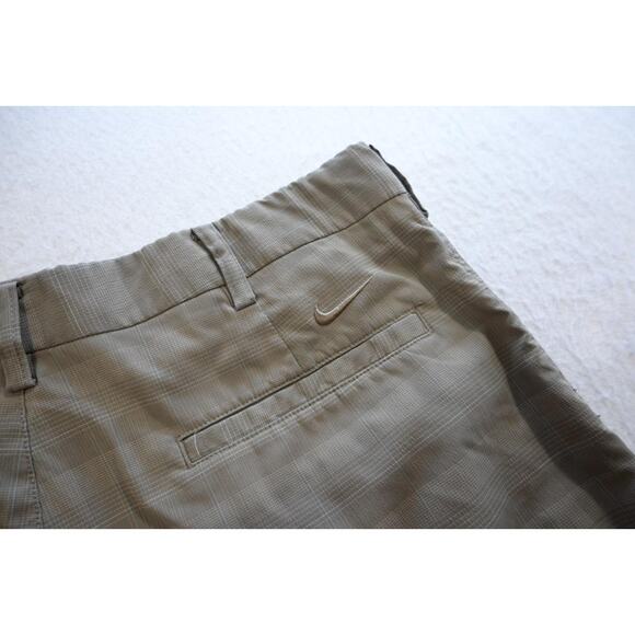 Nike Golf Shorts Dri Fit Performance Plaid Flat Athletic Stretch Mens Size 34 - Picture 2 of 6